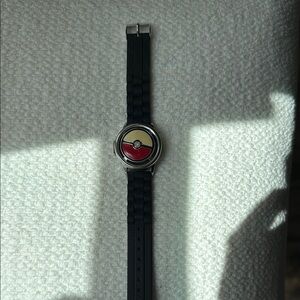 Black and Red Watch with Poké Ball Design